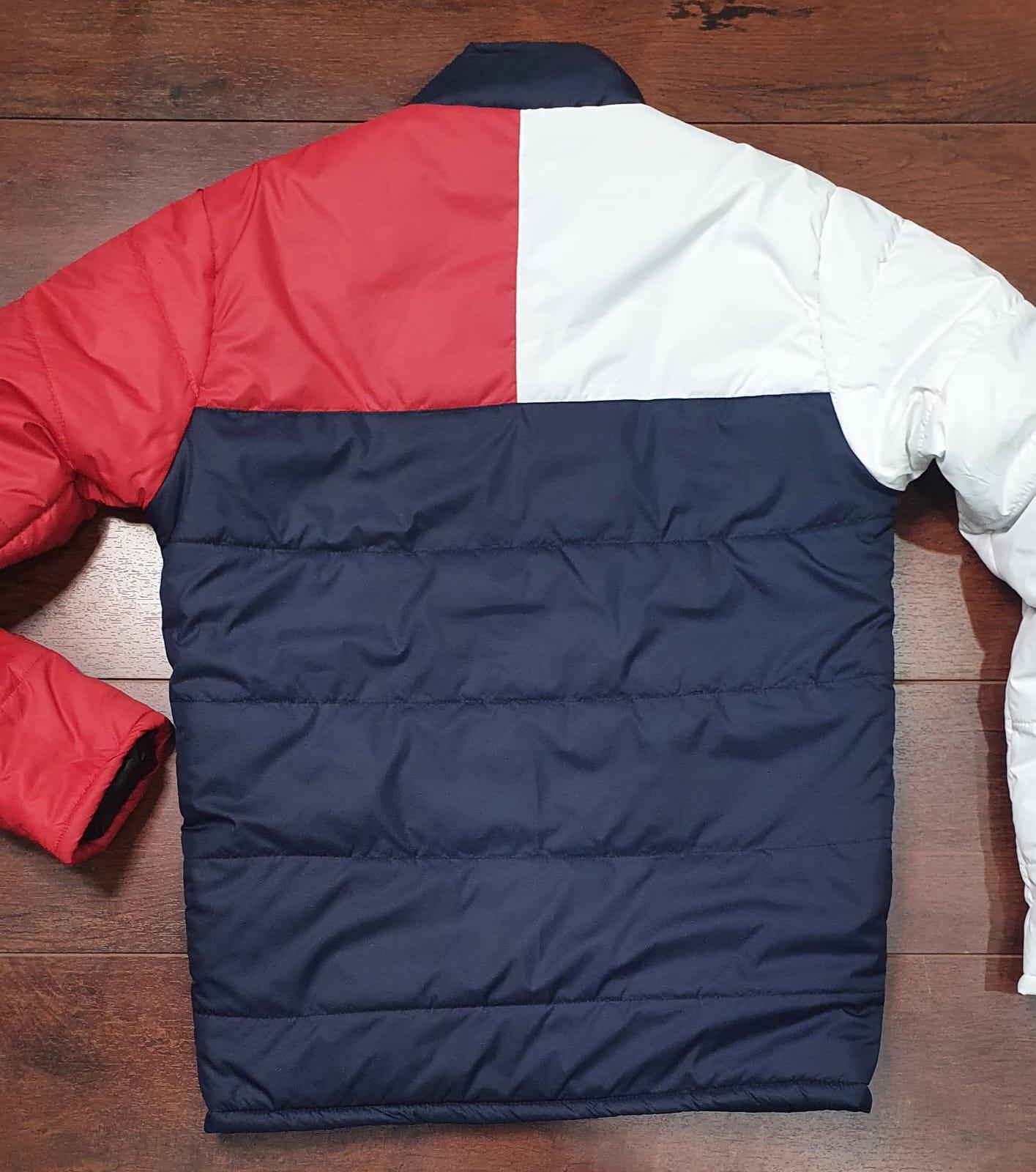 Mens Puff Color Block Jacket